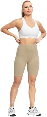 Biciker -kratke hlače Valandy za žene s visokim strukom kratke hlače za žene joge hlače 8 meko neprozirno