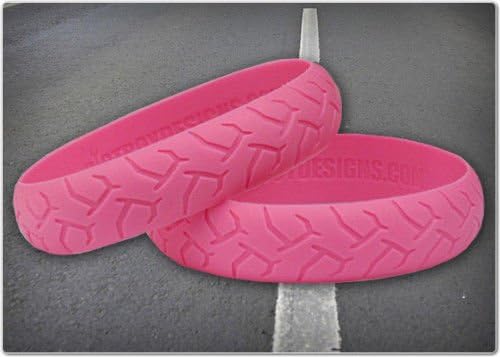 Ružičasta narukvica za sportske biciklističke gume ulične cestovne utrke