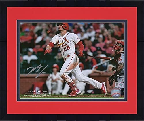 Uokvireni Nolan Arenado St. Louis Cardinals Autografirano 8 x 10 Završna ljuljačka fotografija - Autografirane MLB fotografije