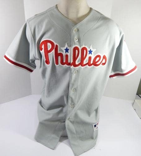 Philadelphia Phillies Gonzalez 15 Igra Upotrijebljena siva Jersey 46 DP44205 - Igra korištena MLB dresova