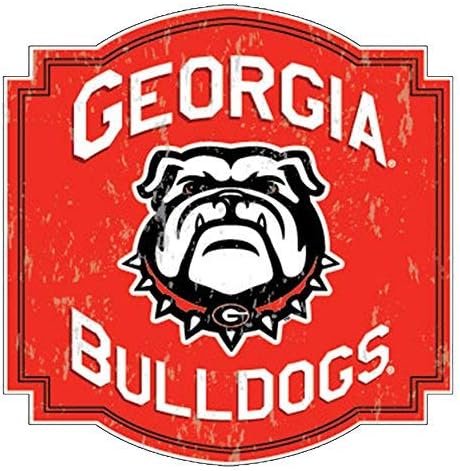 Auto-graphs Georgia College nogometni retro lučni značka s novom maskotom naljepnica crvena