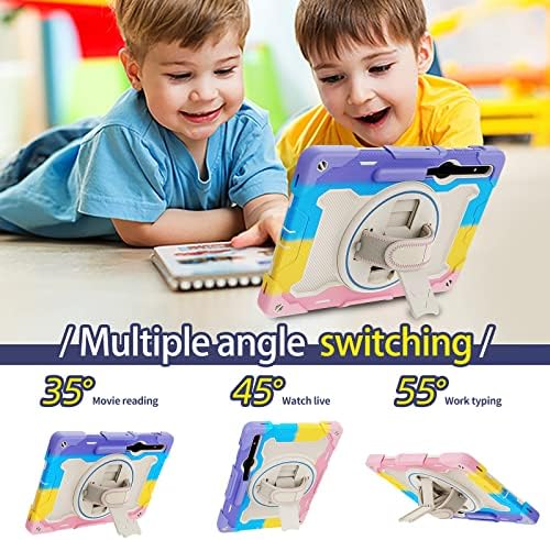 Slučaj za zaštitni tablet za računalo za djecu za djecu za Samsung Galaxy Tab S8 plus/s7 plus slučaj 12,4 inča SM-X800/X806 SM-T970/T806/T730,