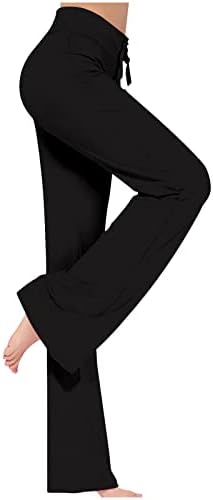 Ženske noge joge hlače duge modalne udobne hlače za izvlačenje labave ravne noge za joga trčanje sportske pukse