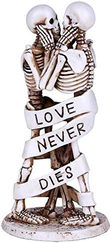 Pacific Giftware Love nikad ne umire figurice Skeleton par smola