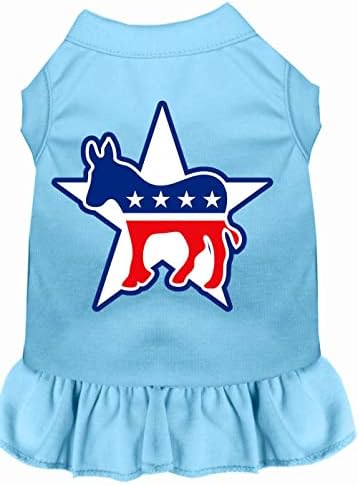 Mirage Pet Products 58-04 xxlbbl plava demokrata zaslonska haljina za tisak beba, xx-velika