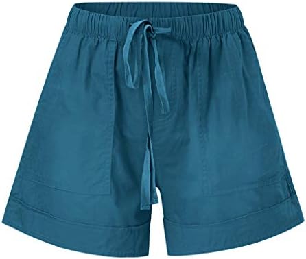 Pollyanna Keong kratke hlače za žene ležerno ljeto, ženske kratke kratke hlače labave ležerne ljetne kratke hlače s džepovima