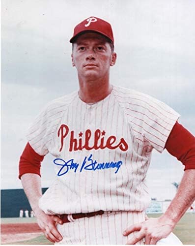 Jim Bunning Philadelphia Phillies potpisala je Autographed 8x10 fotografija w/coa