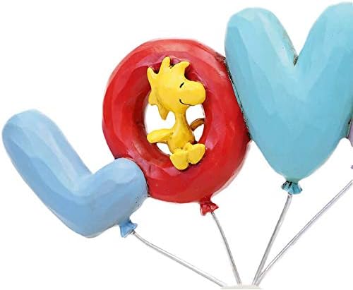 Enesco Jim Shore kikiriki Snoopy s ljubavnim figuricama balona, ​​7,5 inča, višebojan