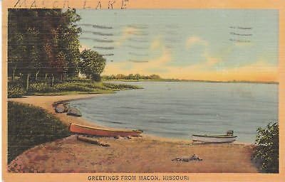 G4174 MO, Macon Lake Scene razglednice