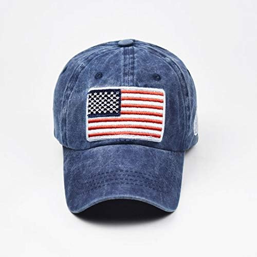 Muška bejzbolska kapa s vezom američke zastave, podesivi šešir za žene
