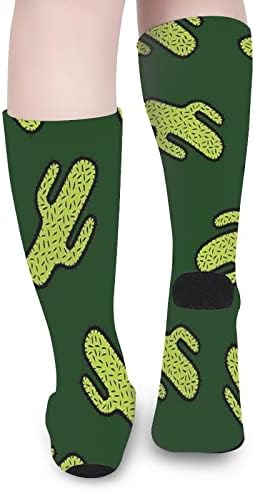 Sočne biljke kaktus visoke čarape smiješno toplo preko čarapa za tečajeve čarape koje odgovaraju čarapama za muškarce