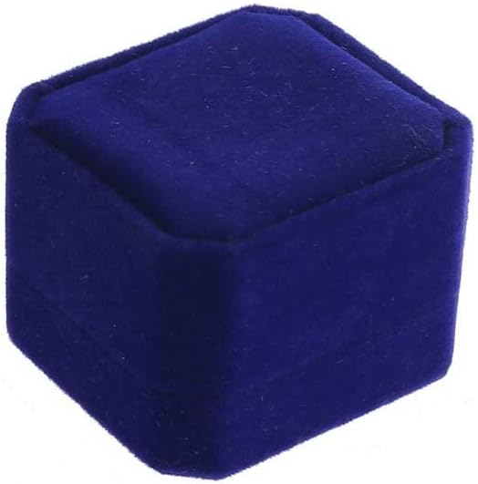 RJ Prikazi- 1 komad Premium Blue Velvet Ringan naušnica nakita za pohranu poklon kutija, naušnice na nakitu nakit zaslon za angažman