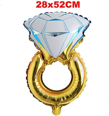 Mali dijamantni prsten folija balon za obljetnicu vjenčanja za vjenčanje Valentinovo dekor za angažman balona
