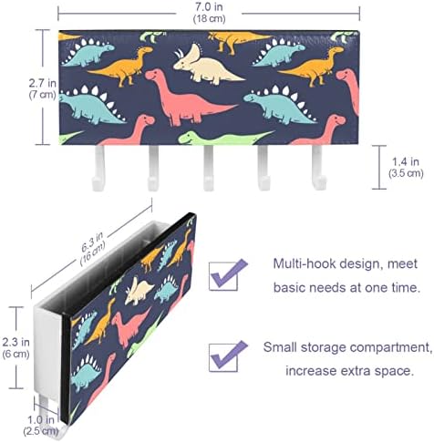 Dizajn s multi-hookom s malim instalacijama s ormarima jednostavne sigurnosne zidne kuke bez oštećenja dinosaur kuka