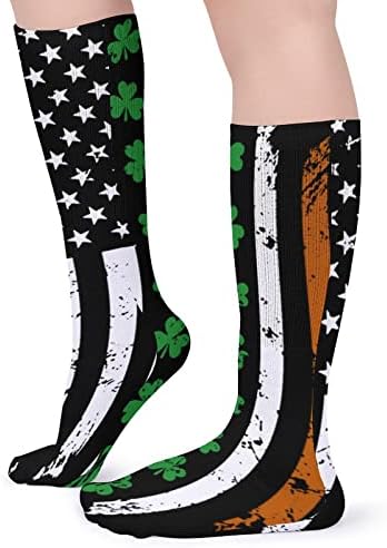 Irski zastava zastava Shamrock za sveti Patrick's Day Tube čarape čarape čarape za prozračne atletske čarape čarape na otvorenom za