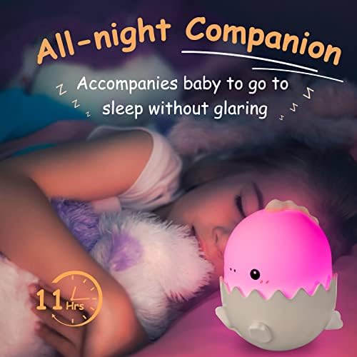 Noćno svjetlo za djecu-noćno svjetlo od jaja dinosaura s načinima promjene boje LED noćno svjetlo za dječju sobu za spavanje cijelu