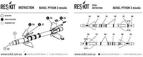 Reskit RS72-0084 - 1/72 - Rafael Python 3 Detalj projektilne smole