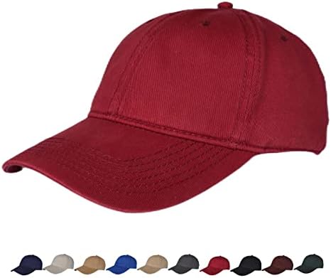TSSGBL Predimenzioniran XL, XXL šeširi za muškarce Big glave Nestrukturirani vintage stil podesivi pamučni kape za bejzbol