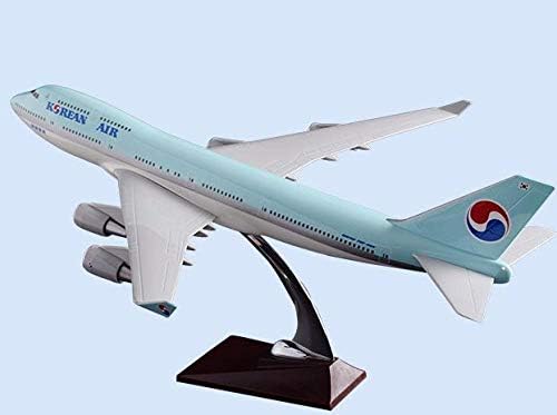 47 cm Boeing 747 Zrakoplov zrakoplova Korejski zrakoplovni model Koreje Koreje Aircraft Rute Airbus Koreja B747 Statički model s kotačima