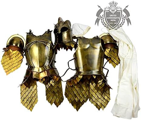 Čelični larp ratnici kraljevi čuvar pola karoserijskog odijela ~ vitez puni odijelo ~ prekrasan poklon