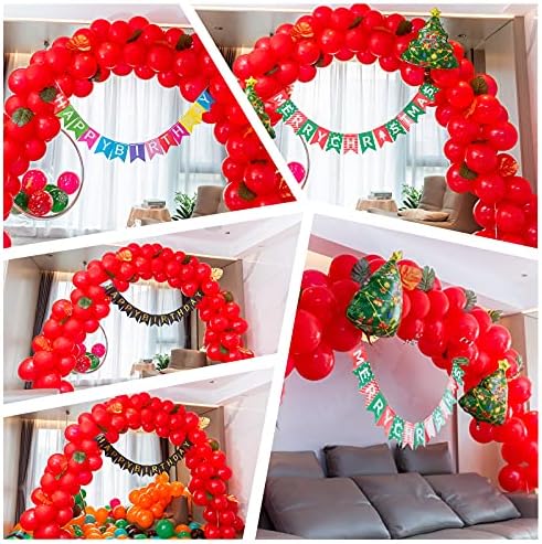 100pcs Crveni Baloni, 12-inčni Crveni lateks večernji baloni kvalitete helija za ukrašavanje zabava kao što su rođendan, Dječji tuš,