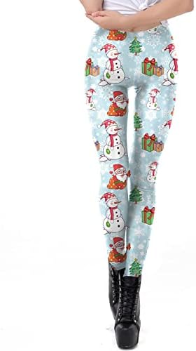 Amikadom teen djevojka pantyhose tiskane hlače hlače gaćice u torbi Sport teretana odmor božićni visoki rezani topli ravni nogavci
