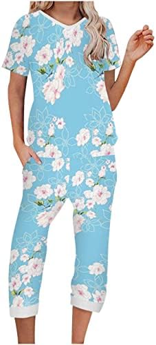 2023 modni odjevni predmeti od pamučnih hlača s cvjetnim printom i grafičkim printom za Žene Jesen-ljeto set hlača od 5 do 5 do