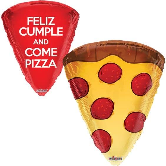 5 balona za pizzu Španjolska verzija Feliz Cumple Come Pizza 18inch Party Dekoracije favorizira rođendan