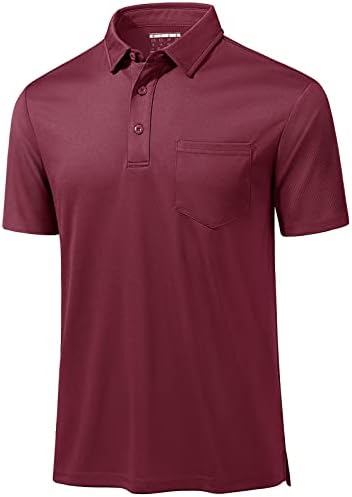 Ležerne polo majice za muškarce s kratkim rukavima i džepom, majice za golf, ljetne košulje koje se brzo suše