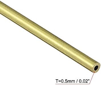 UxCell mesingana okrugla cijev 2 mm OD 0,5 mm debljina stijenke 200 mm cijev cijevi duljine 3 kom.