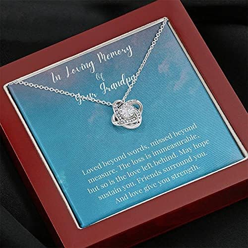 Nakit s porukama, ručno izrađena ogrlica- Ogrlica za personaliziranu poklon za poklon, u ljubavnom sjećanju na vašeg djeda, Memorijalne