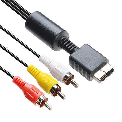 Kabel TENINYU Audio Video, RCA Kompozitni pribor za spajanje igraće konzole AV-kabel za PS1 PS2 PS3 Playstation, 6 metara