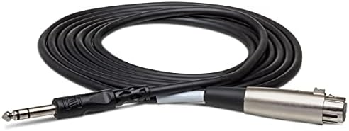 HOSA STX-105F XLR3F do 1/4 TRS Uravnoteženi kabel za međusobno povezivanje, 5 stopa
