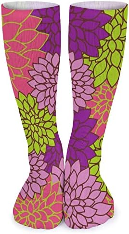 Šarene sočne biljke Sportske čarape tople cijevi čarape Visoke čarape za žene muškarce koji trče casual party