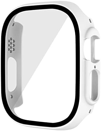 Ankang Hard PC Case+Zaštitni film za Apple Watch 8 Ultra 49 mm okvir za okvir za IWatch Series 8 slučajevi Transparentni pribor za